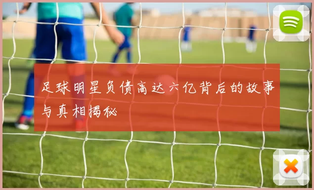 足球明星负债高达六亿背后的故事与真相揭秘